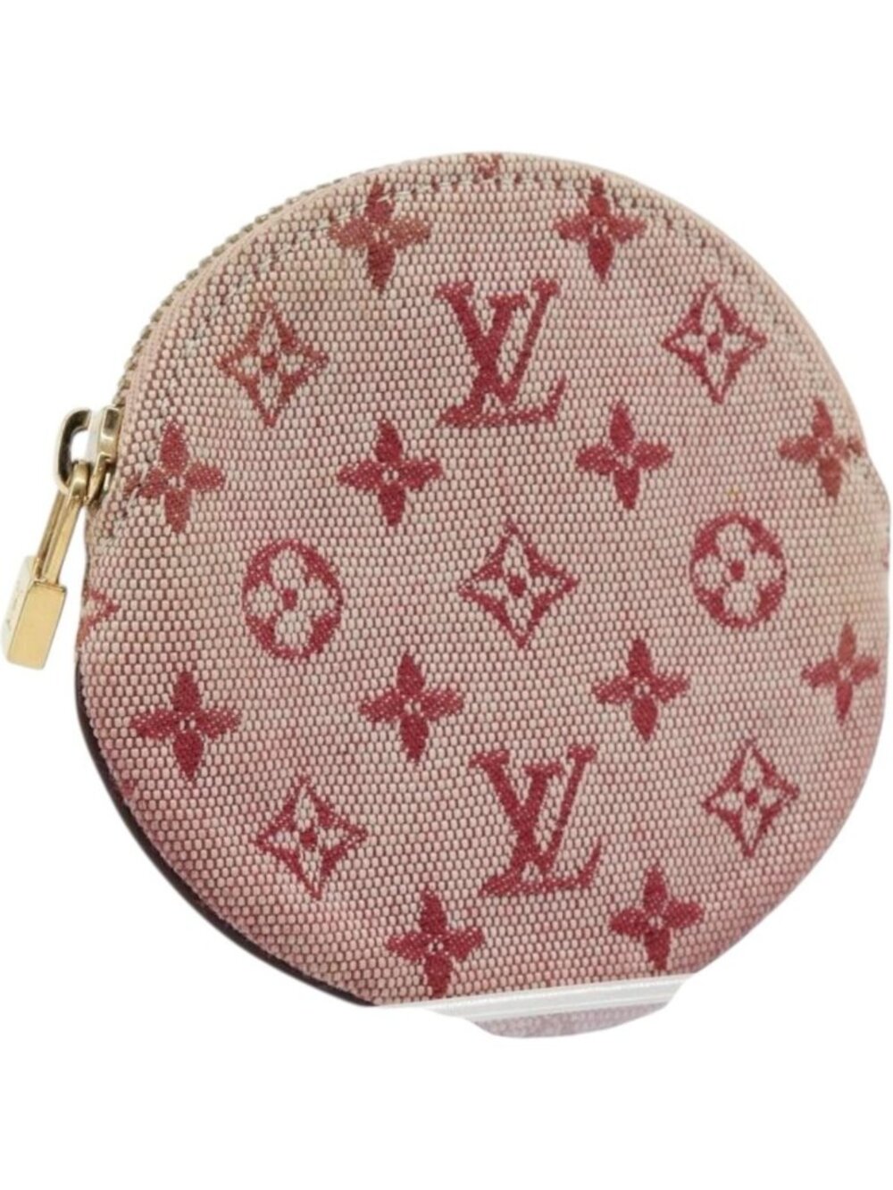 LOUIS VUITTON Monogram Mini Porte Monnaie Ron Coin Purse Red M92462